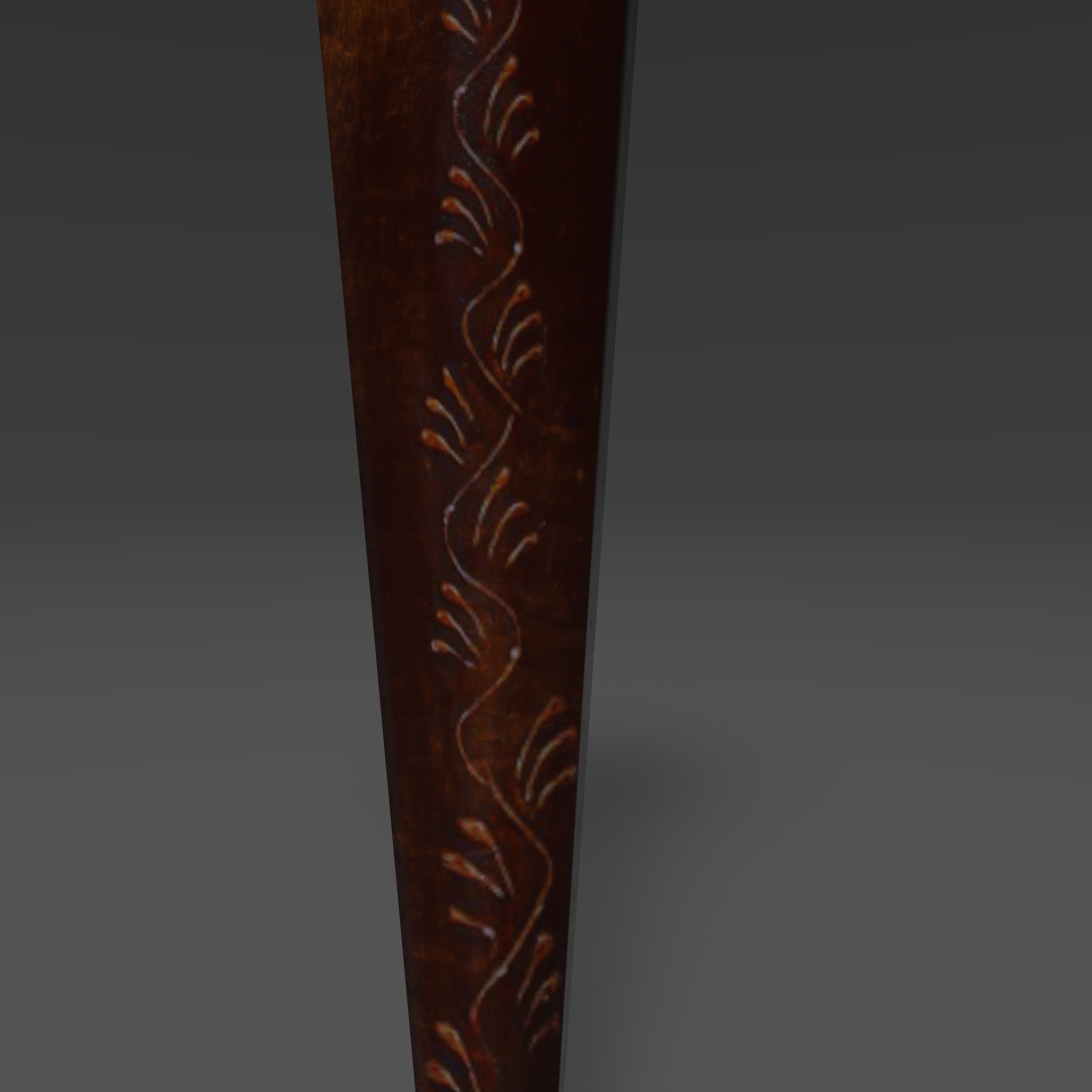 Firetorch ornate olympic torch Low-poly 3D model_5