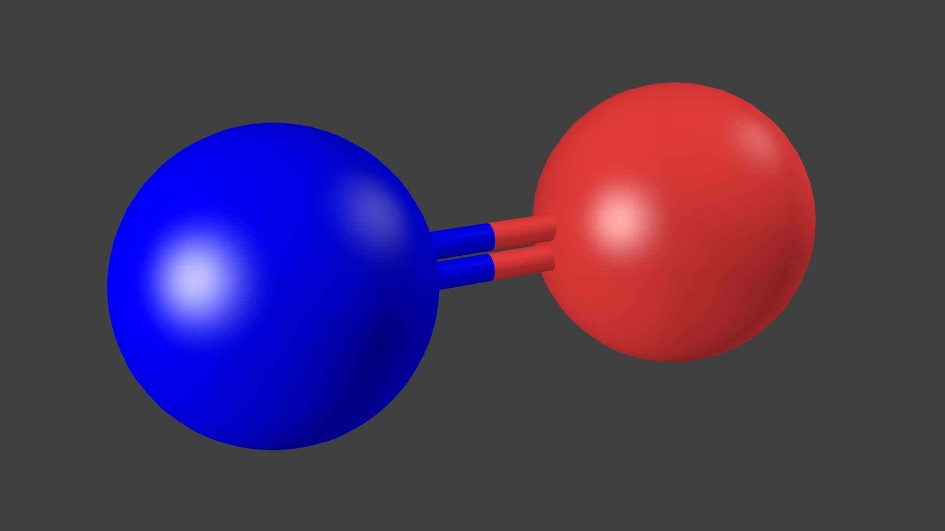Nitric Oxide Molecule - Model 3D model_1