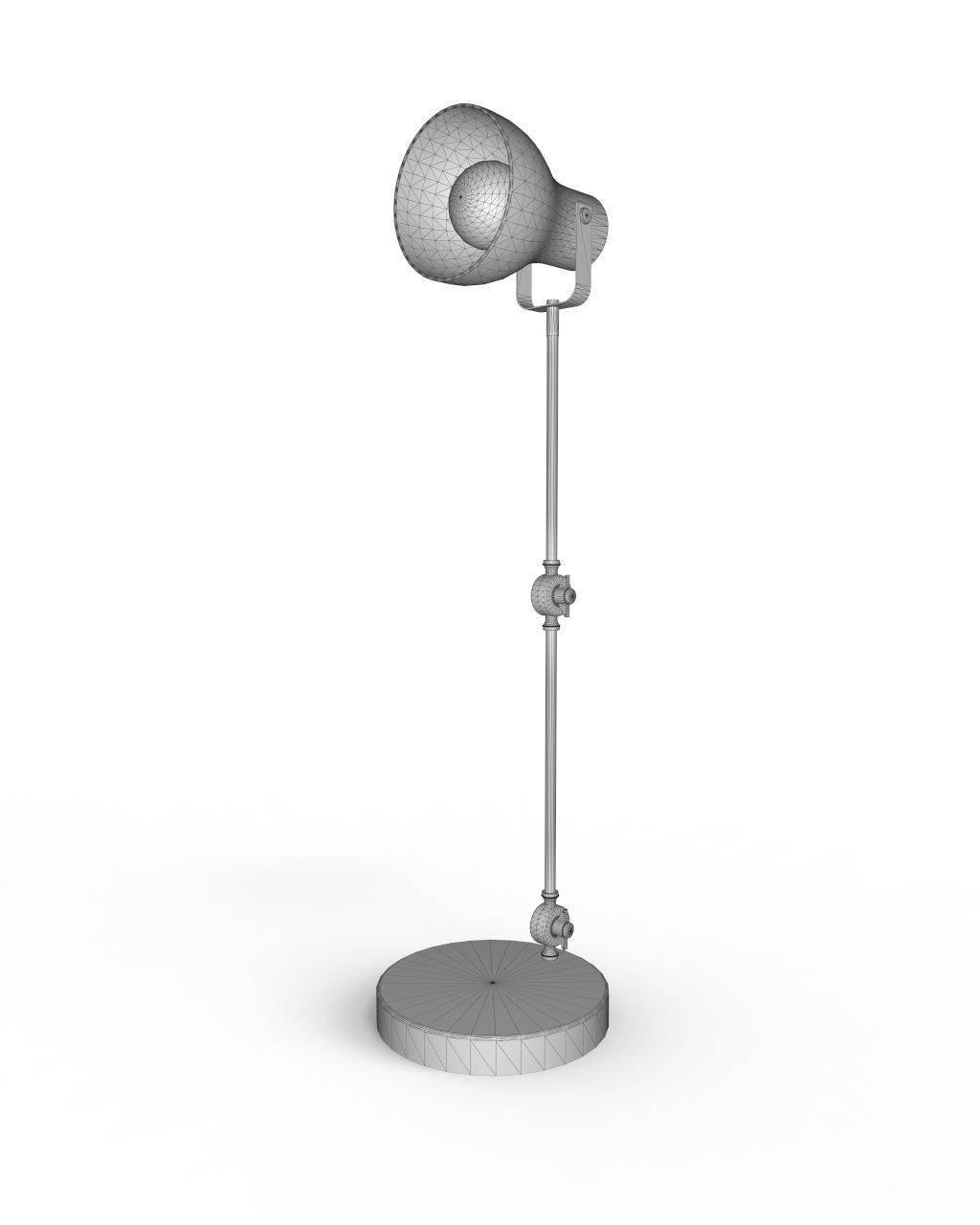 Rigged Desk Lamp 3D model_3