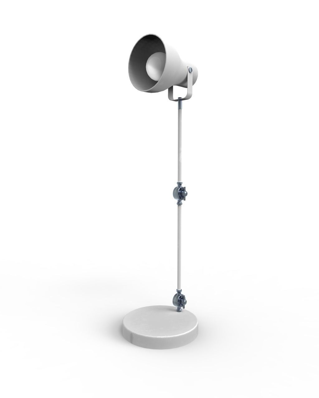 Rigged Desk Lamp 3D model_2