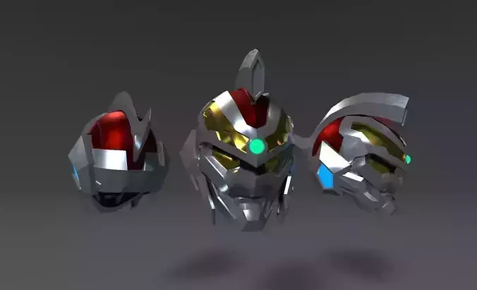 SSS Gridman helmet printable 3D print model
