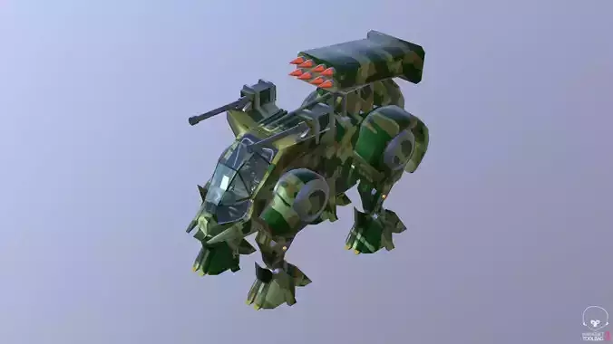 Robot mech warrior military scifi