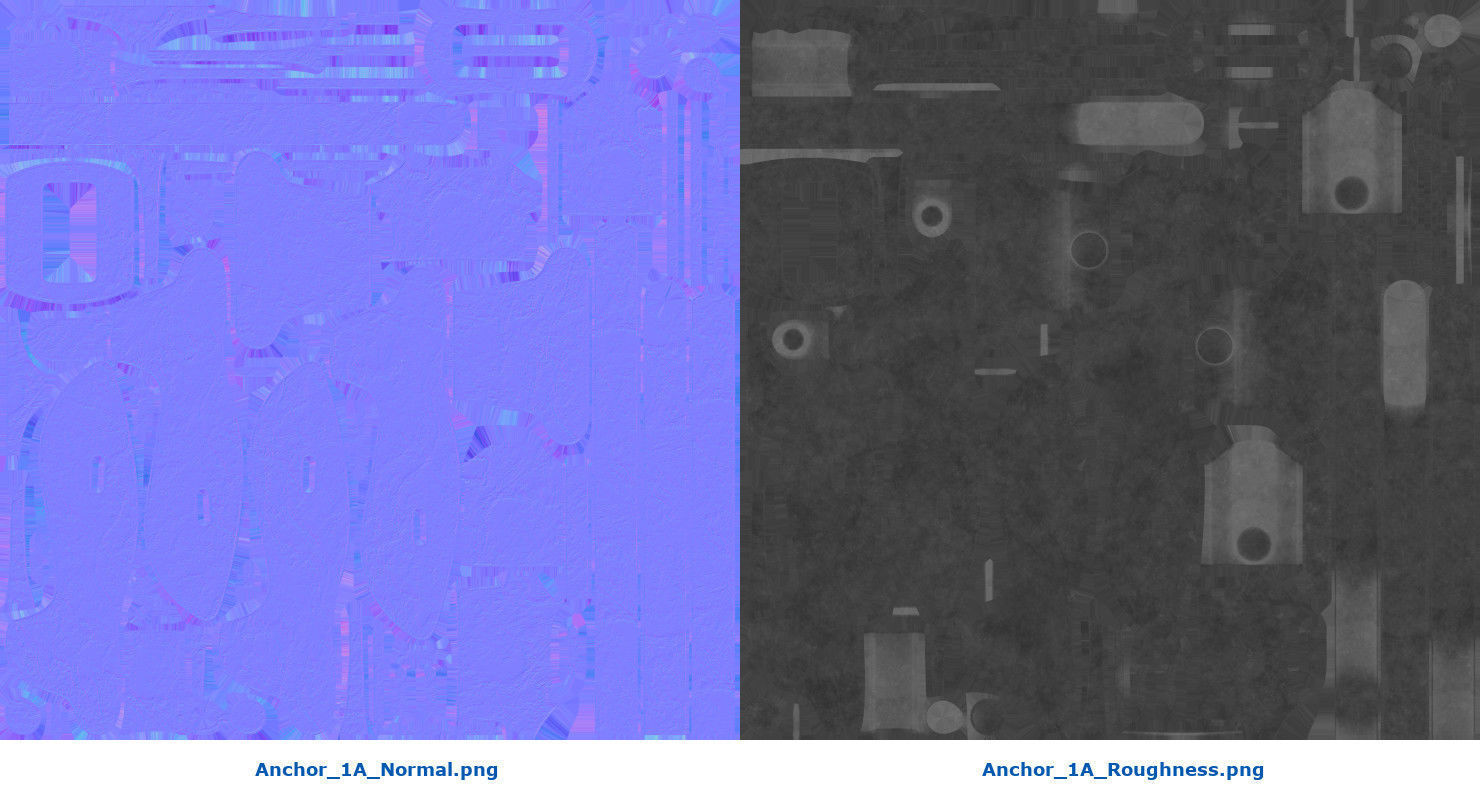 Anchor 1A Low-poly 3D model_8