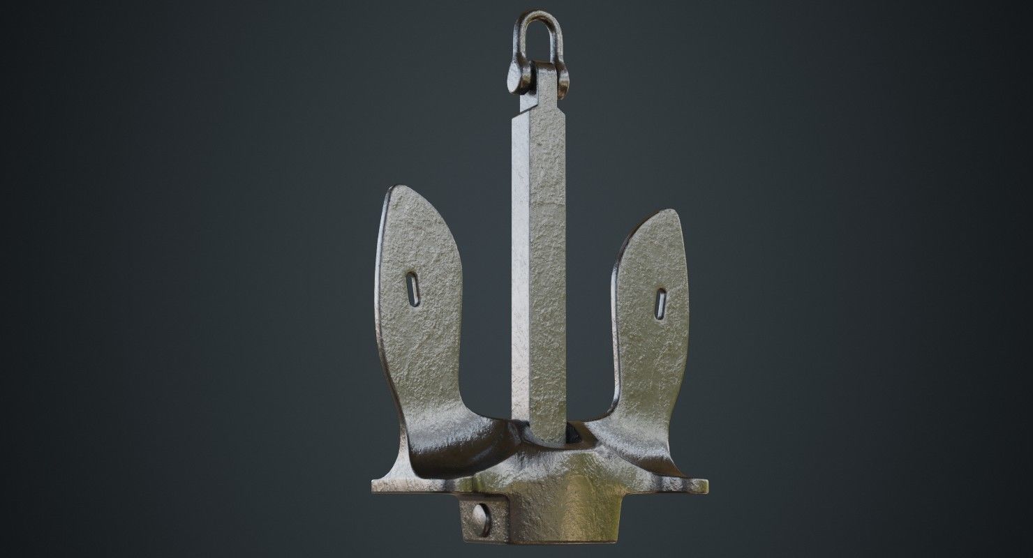 Anchor 1A Low-poly 3D model_3