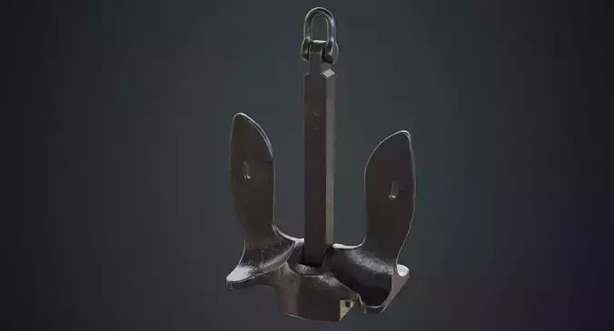 Anchor 1A Low-poly 3D model
