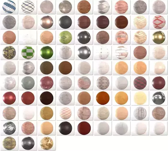 84 Seamless 4K PBR Materials Collection for archviz