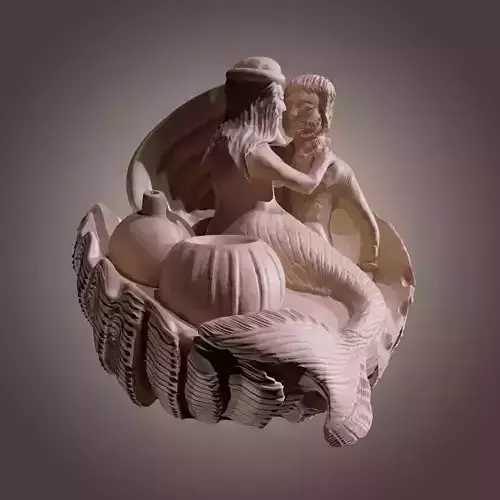 Mermaids love 3D print model