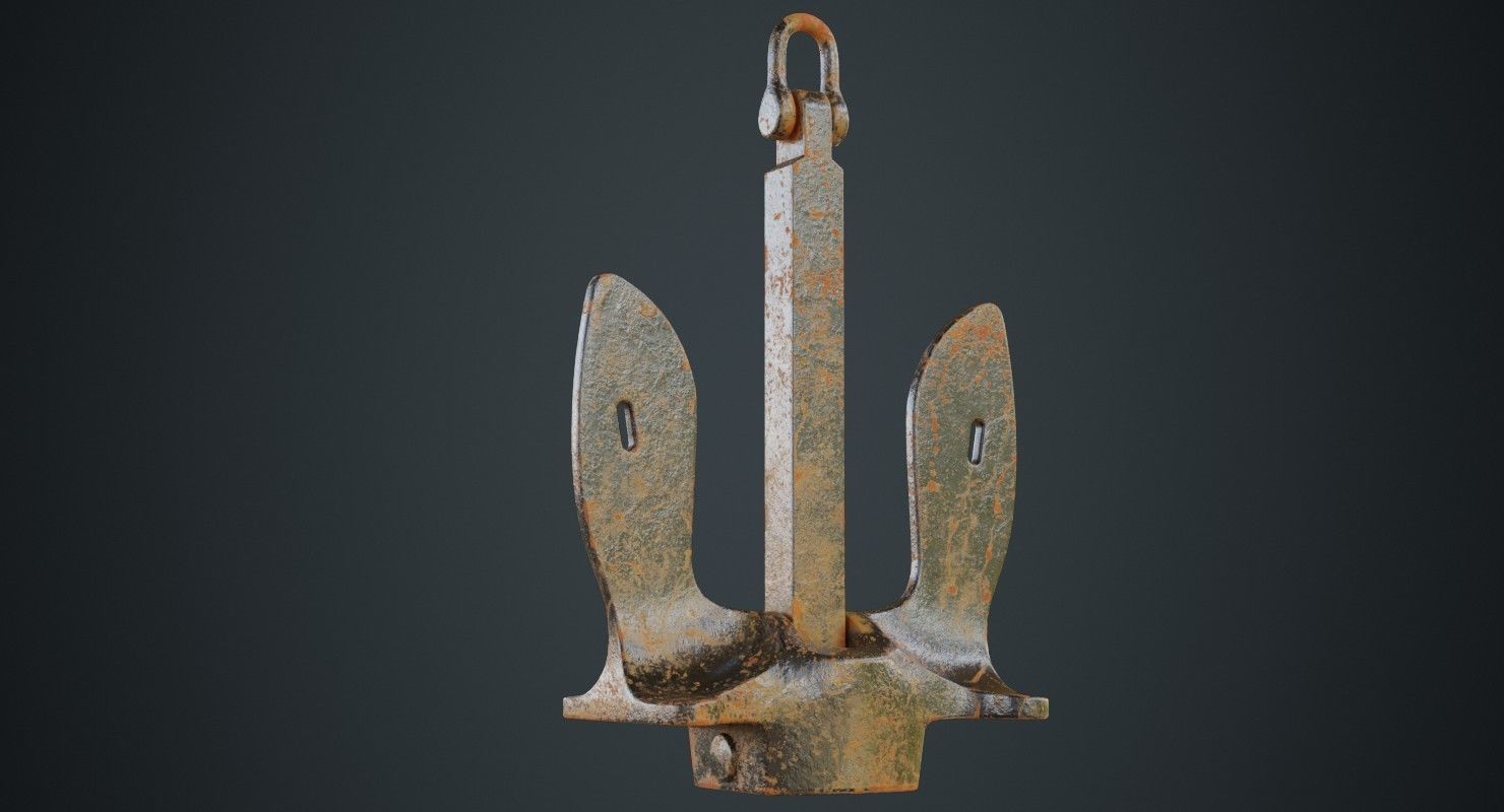 Anchor 1B Low-poly 3D model_3