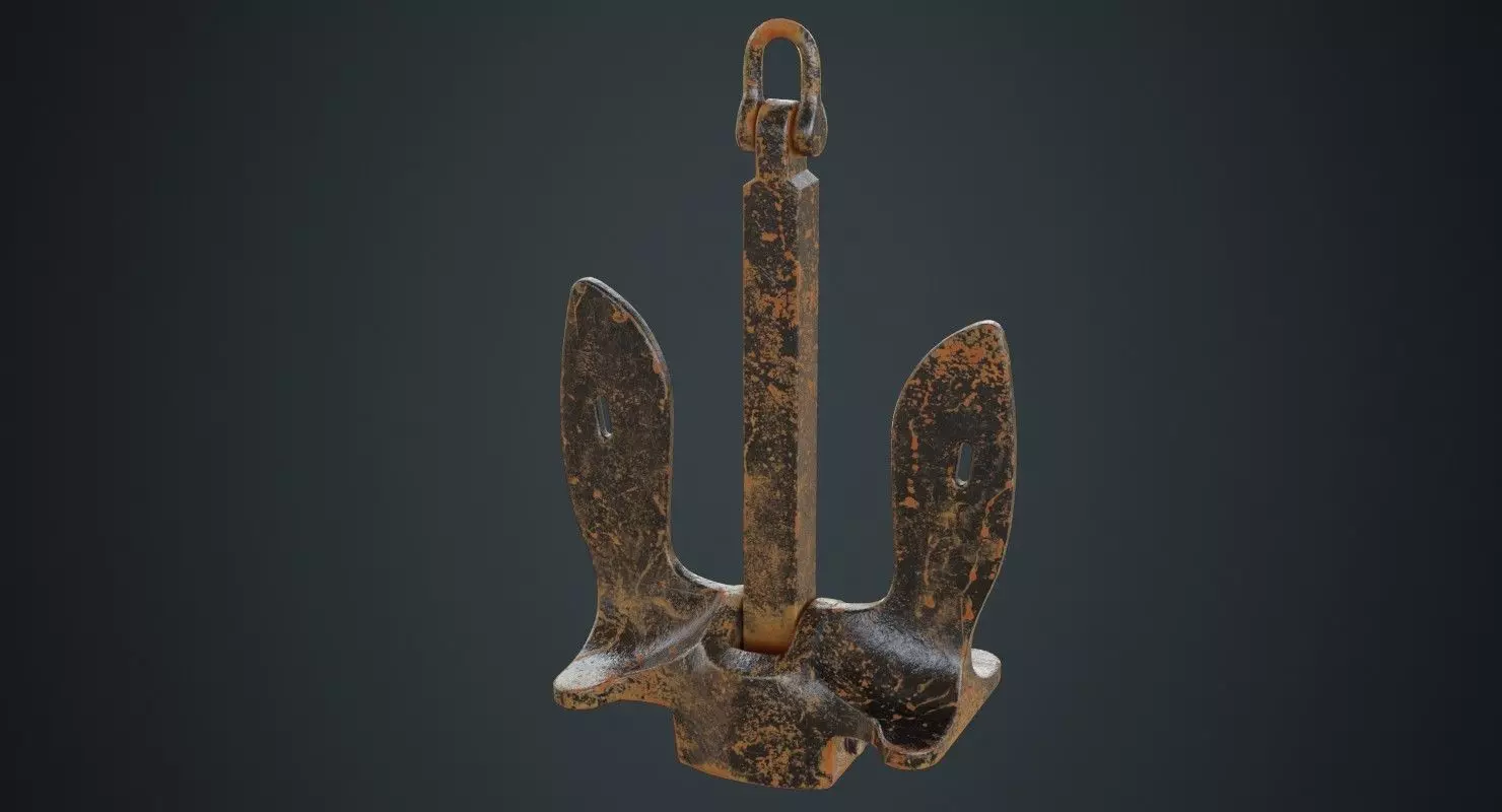 Anchor 1B Low-poly 3D model_0