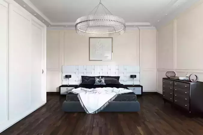 Bedroom bathroom with toilet and sink