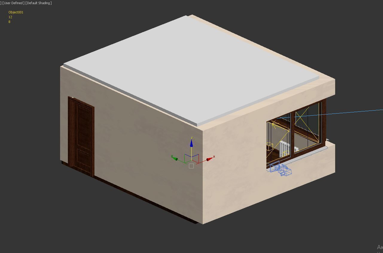 Bedroom bathroom with toilet and sink 3D model_3