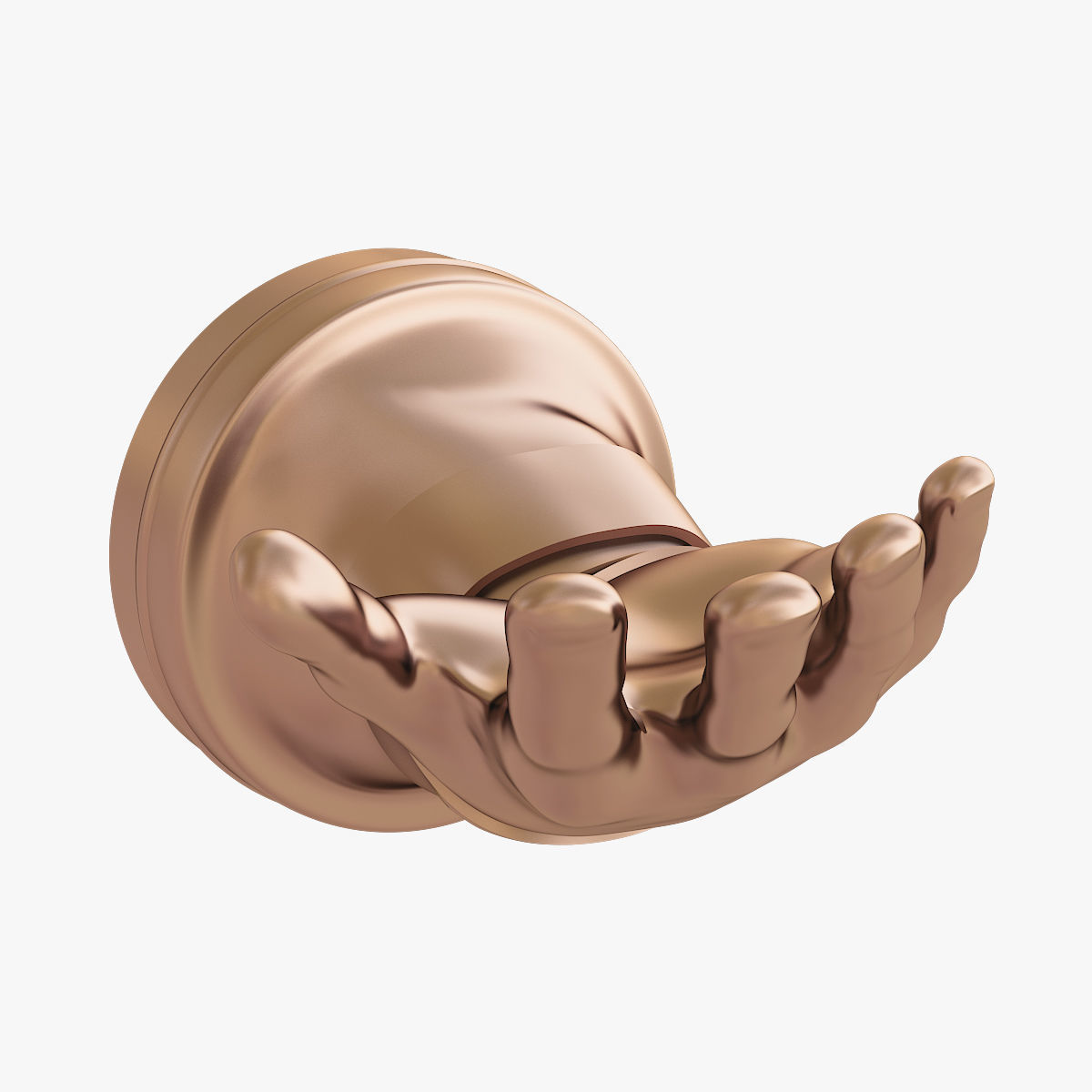 Hand shape hanger 3D print model_5