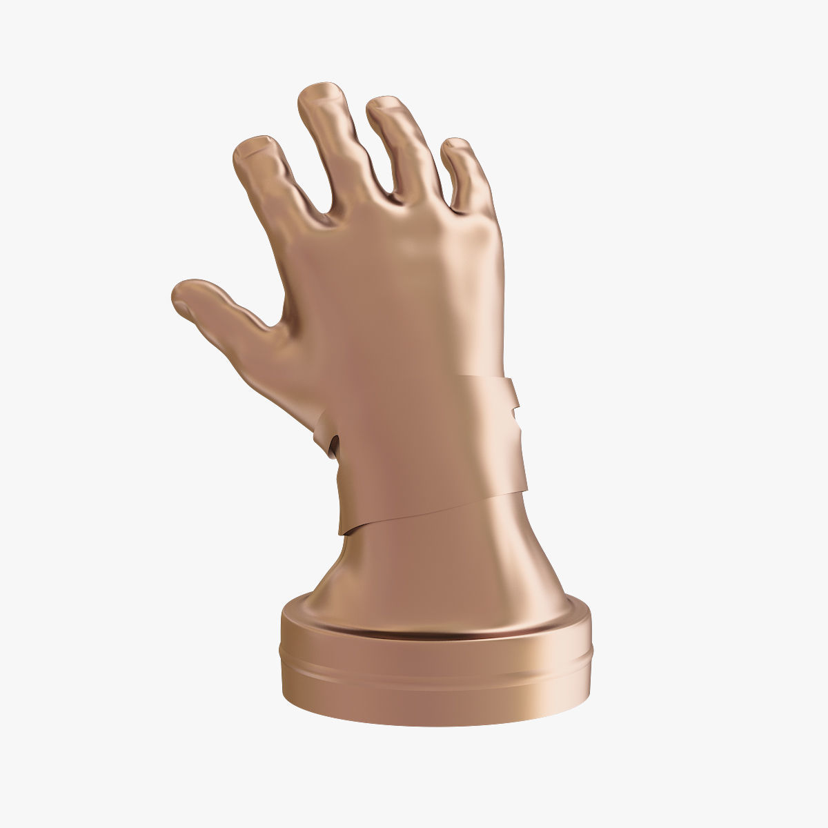 Hand shape hanger 3D print model_3