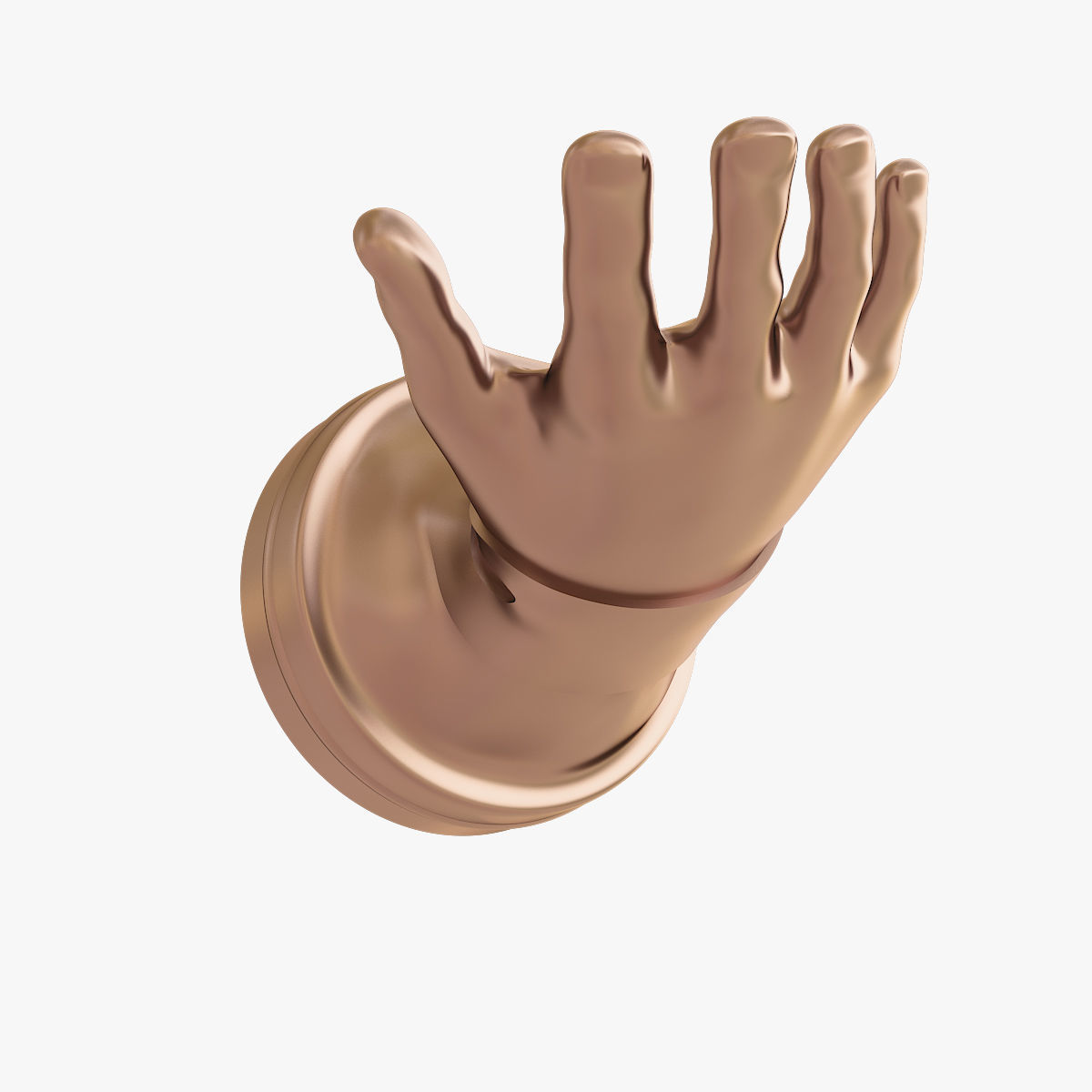 Hand shape hanger 3D print model_1