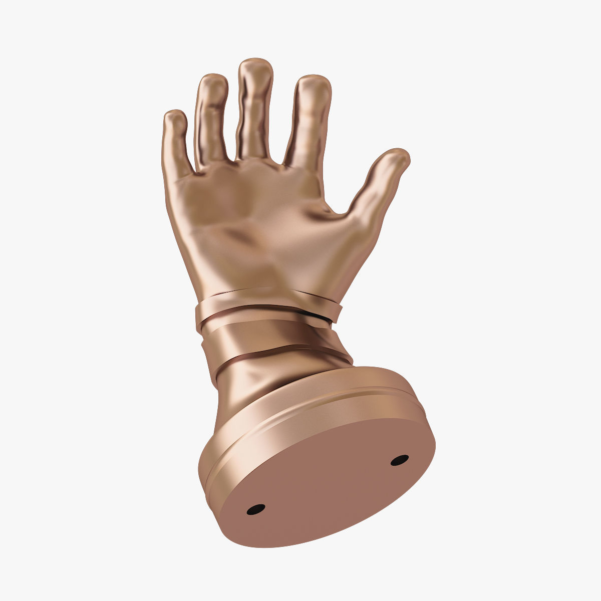 Hand shape hanger 3D print model_2