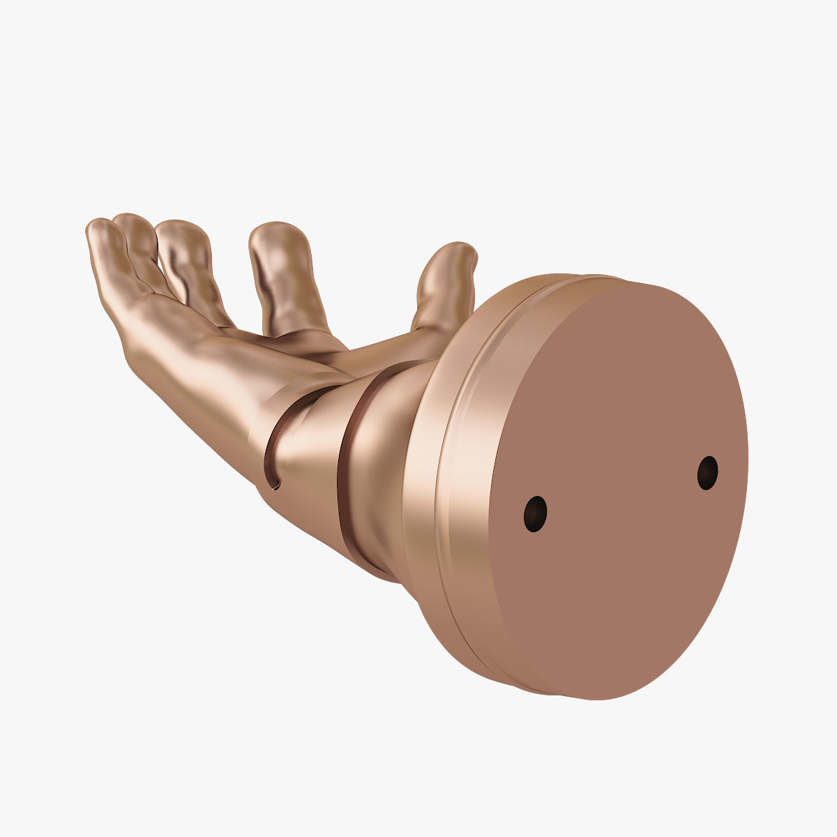 Hand shape hanger 3D print model_4