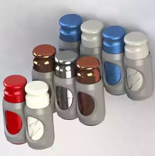 18650 BATTERIES TRANSPORT SET 3D print model