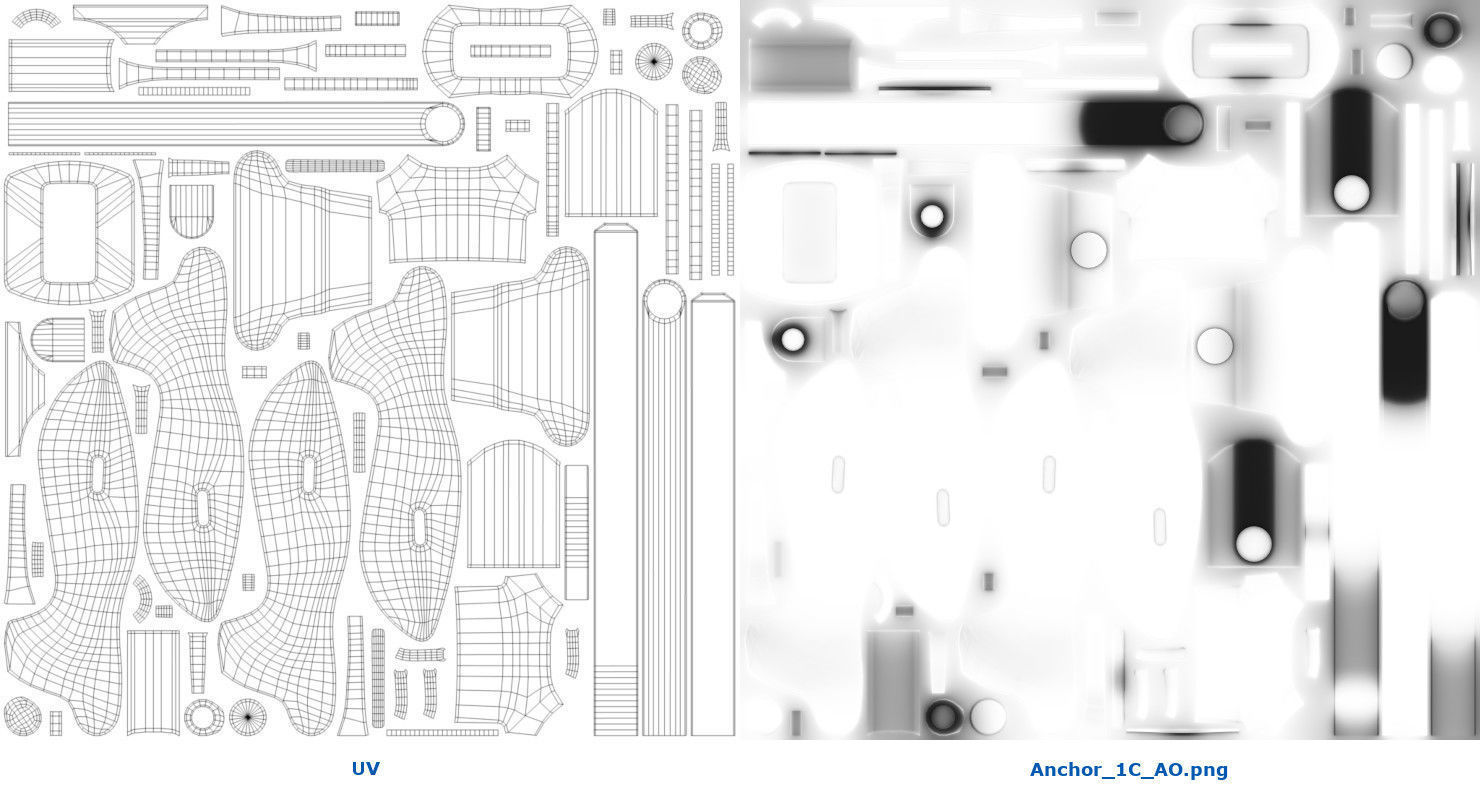 Anchor 1C Low-poly 3D model_6