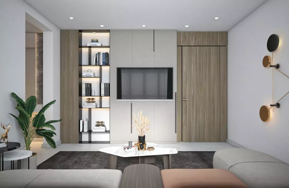 Living room modern 3D model