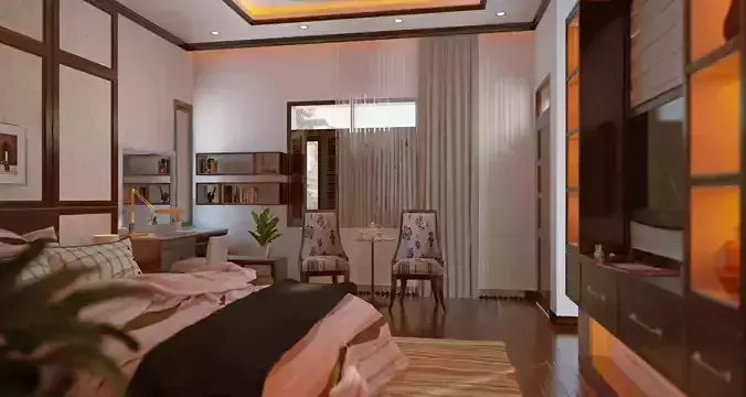 master bedroom 3D print model