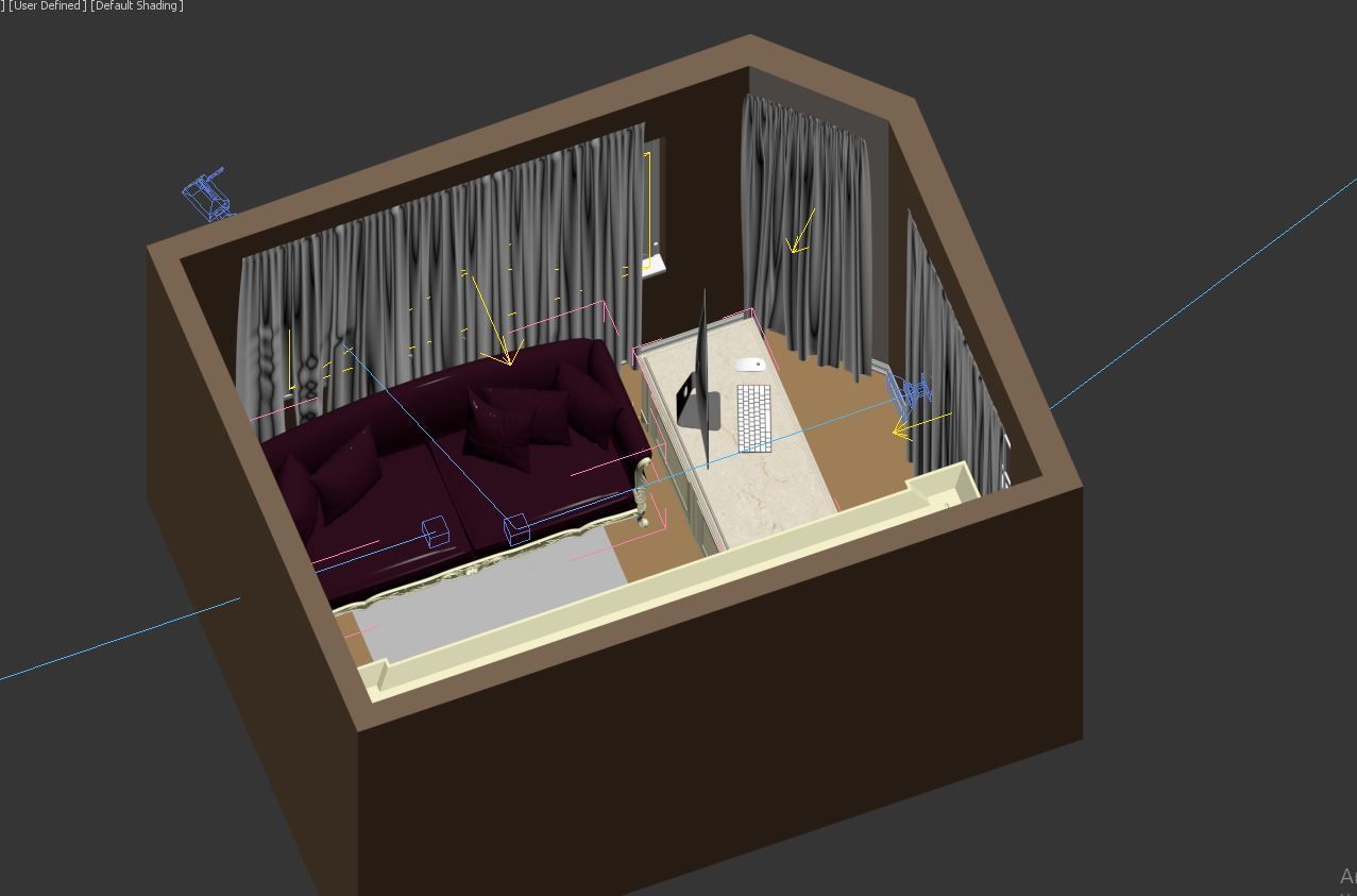 Classic cabinet 3D model_4