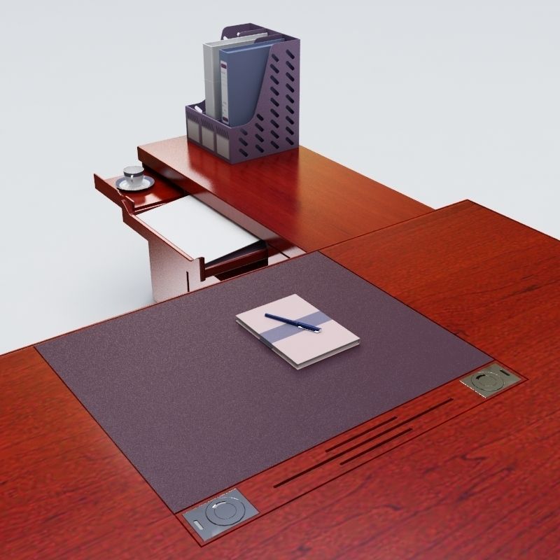Executive Desk 03 3D model_3