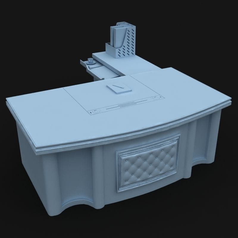 Executive Desk 03 3D model_9