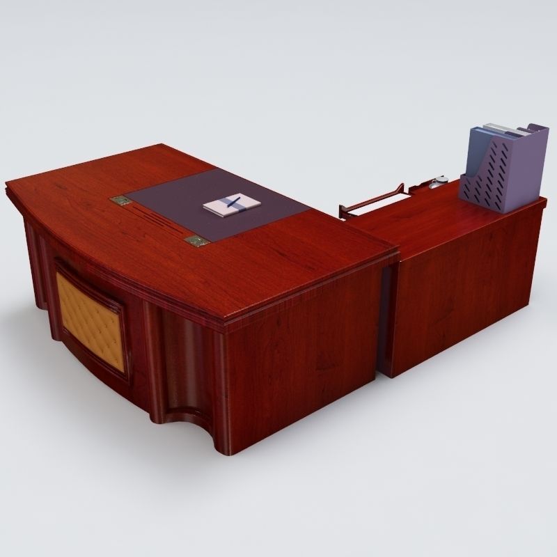 Executive Desk 03 3D model_1