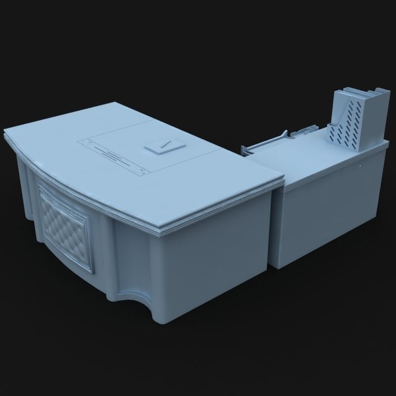 Executive Desk 03 3D model_10