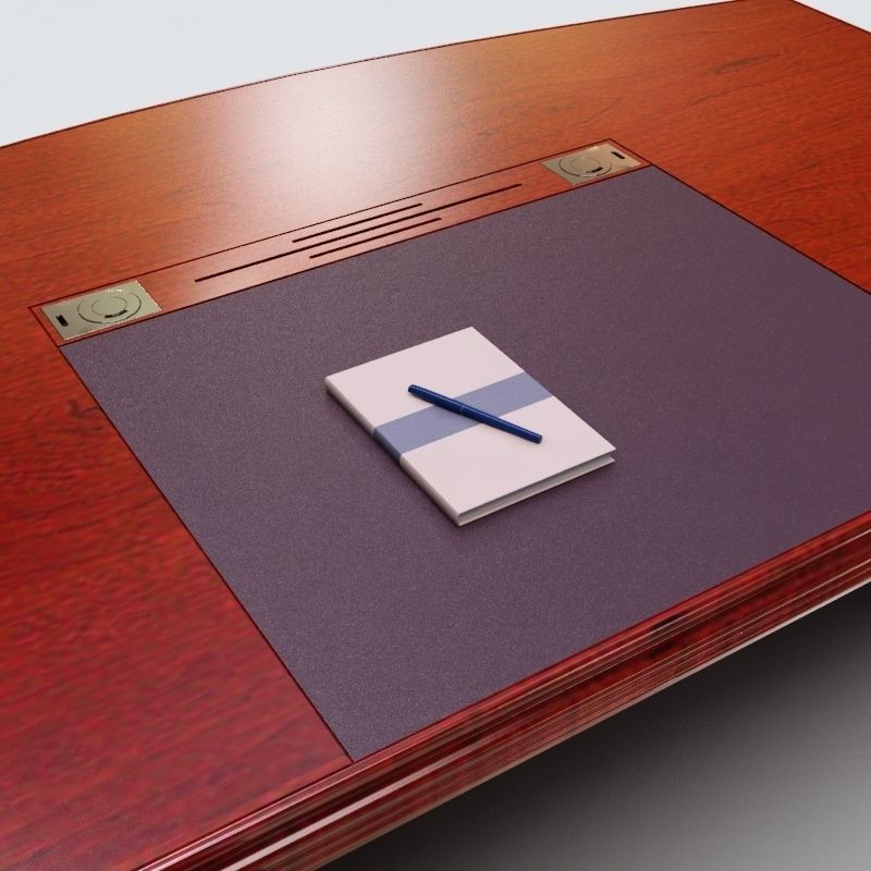 Executive Desk 03 3D model_7