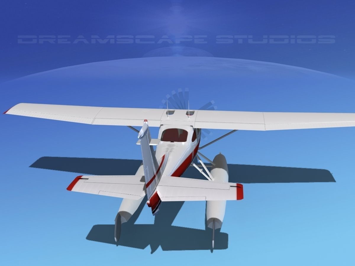 Cessna 182 Skylane Seaplane V01 3D model_6