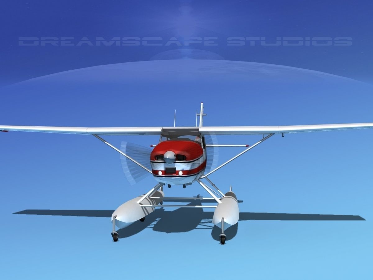 Cessna 182 Skylane Seaplane V01 3D model_4