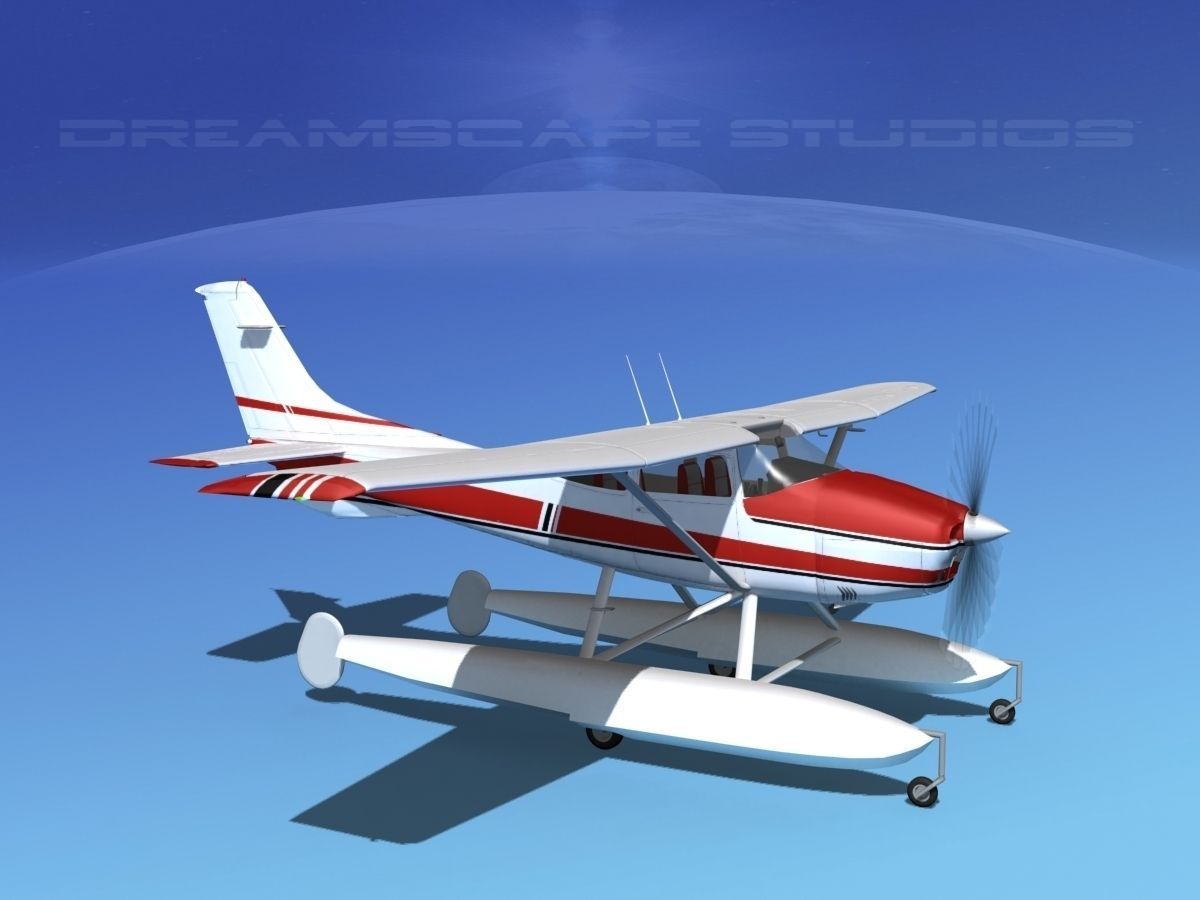 Cessna 182 Skylane Seaplane V01 3D model_5