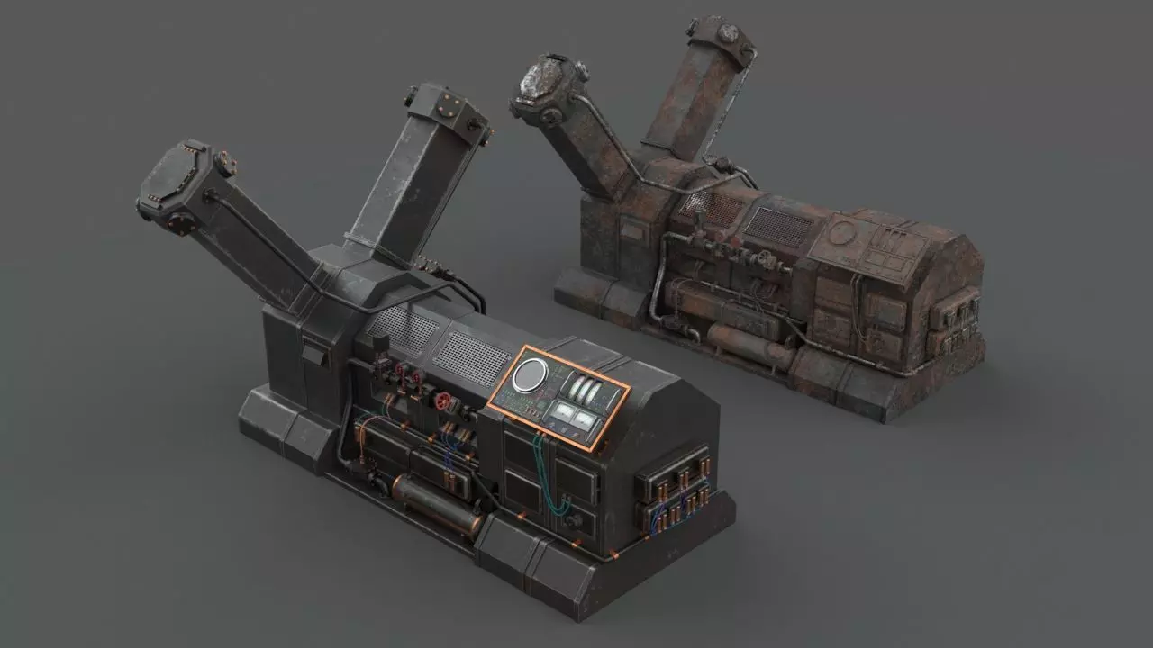 Machinery device 3D model