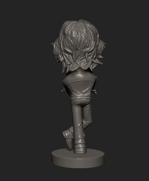 John Lennon cartoon statue 3D print model_2
