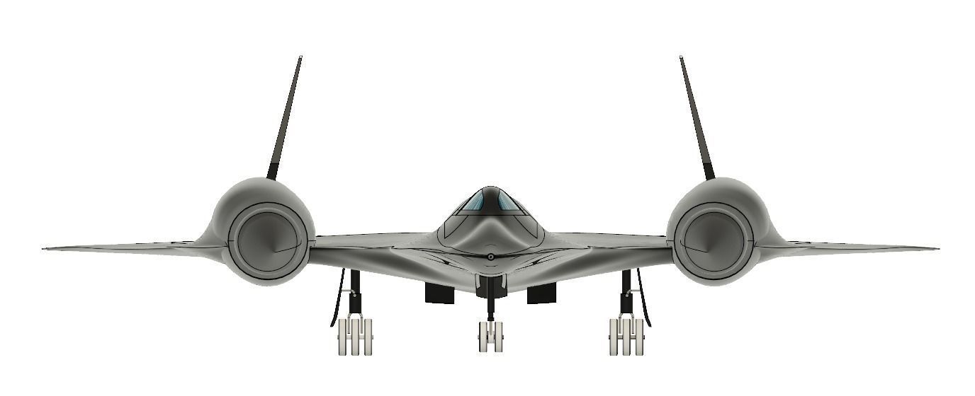 Sr 71 Blackbird 3D model_1