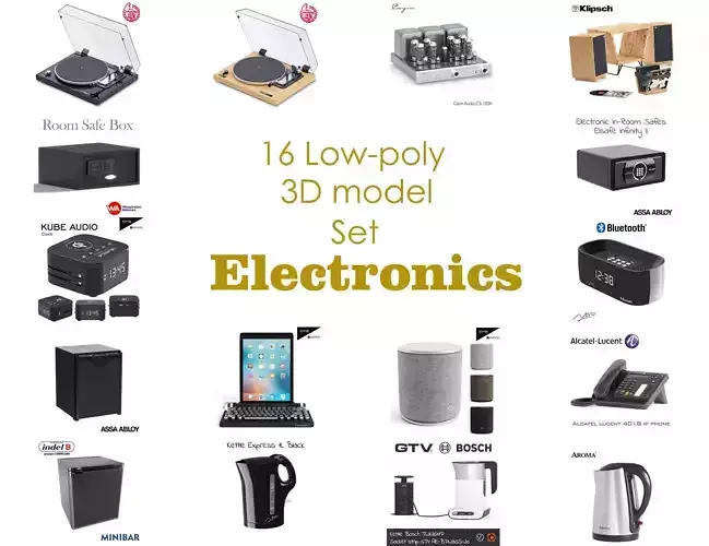 Electronics collection model wooden turntable 