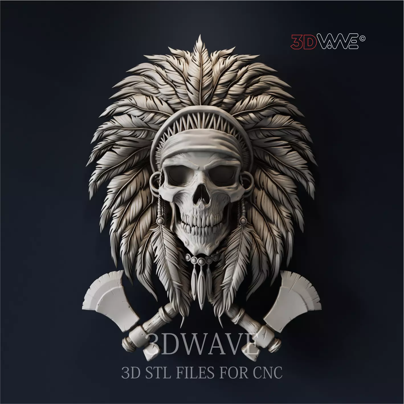AMERICAN NATIVE SKULL 3D model_0