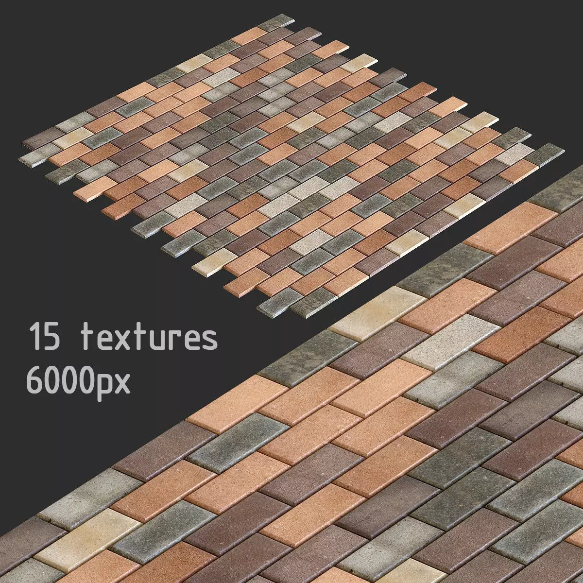 Paving slabs and 15 high resolution textures multimap Texture