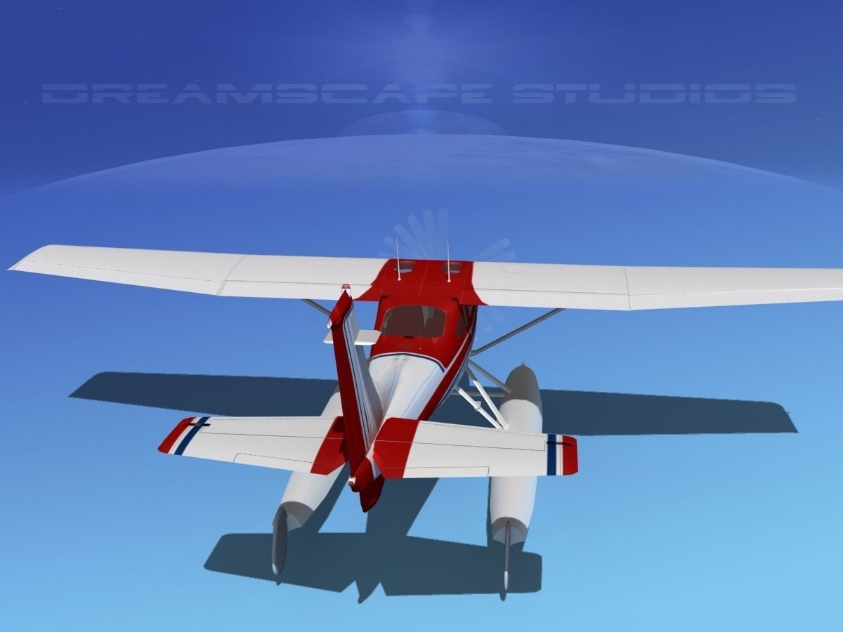 Cessna 182 Skylane Seaplane V06 3D model_6
