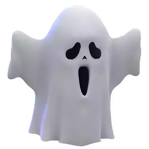 Cartoon Ghost V2 Low-poly 3D model