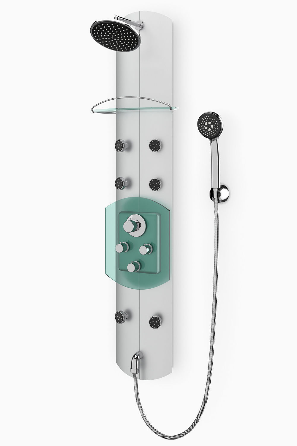 Hydromassage panels Ravak set 21 3D model_5