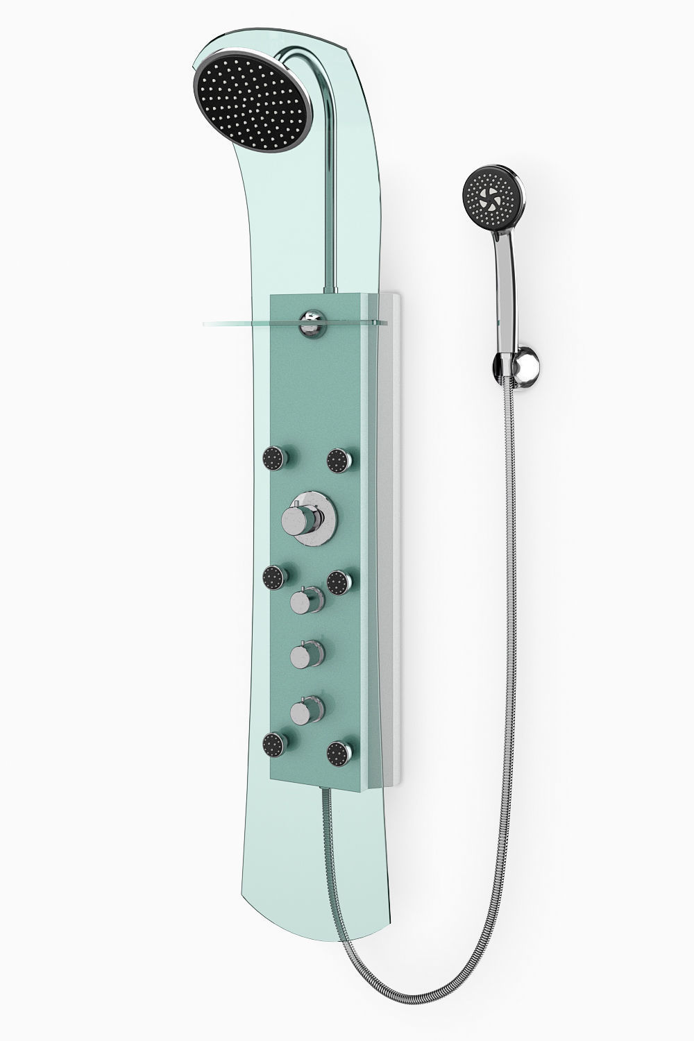 Hydromassage panels Ravak set 21 3D model_6