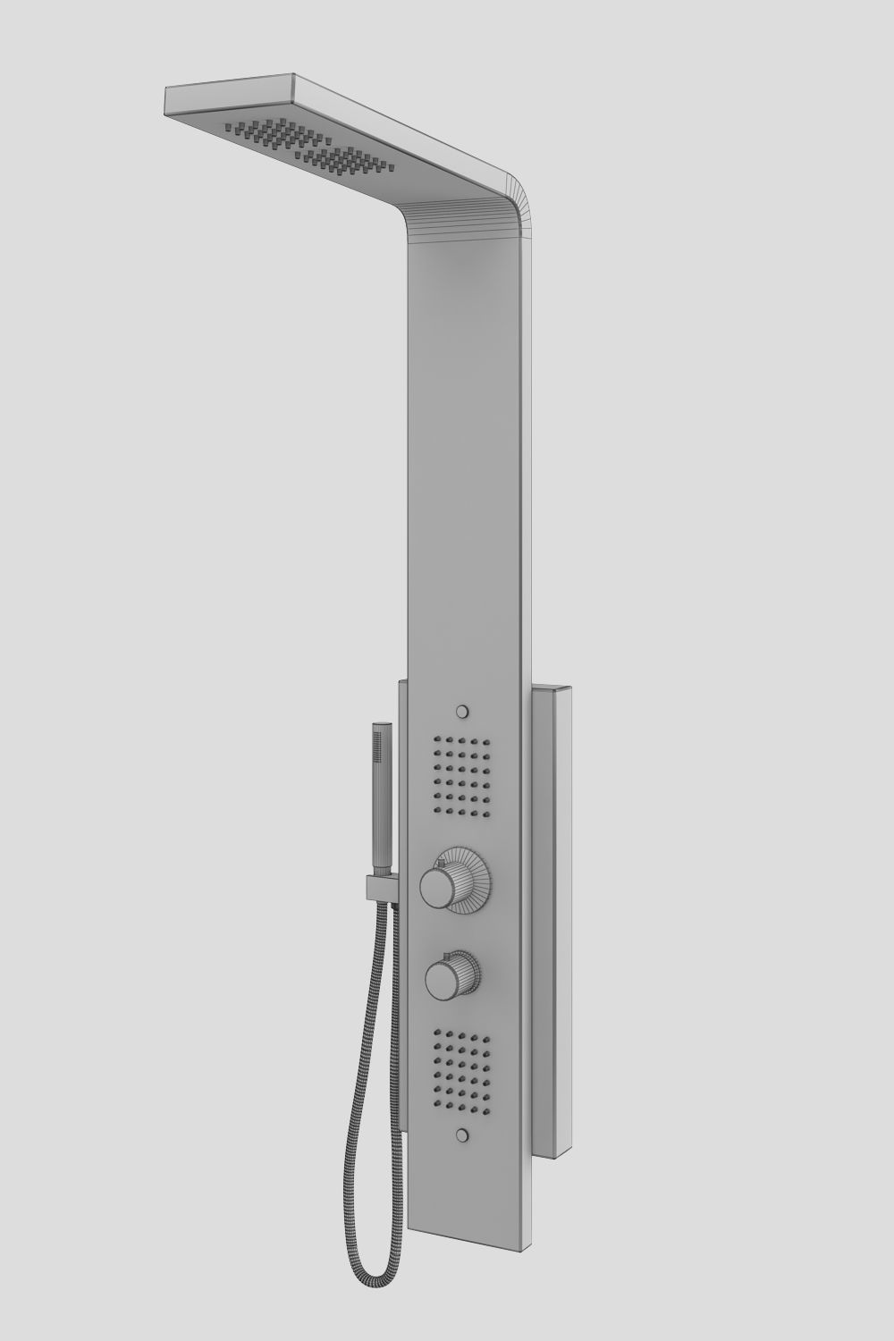 Hydromassage panels Ravak set 21 3D model_15