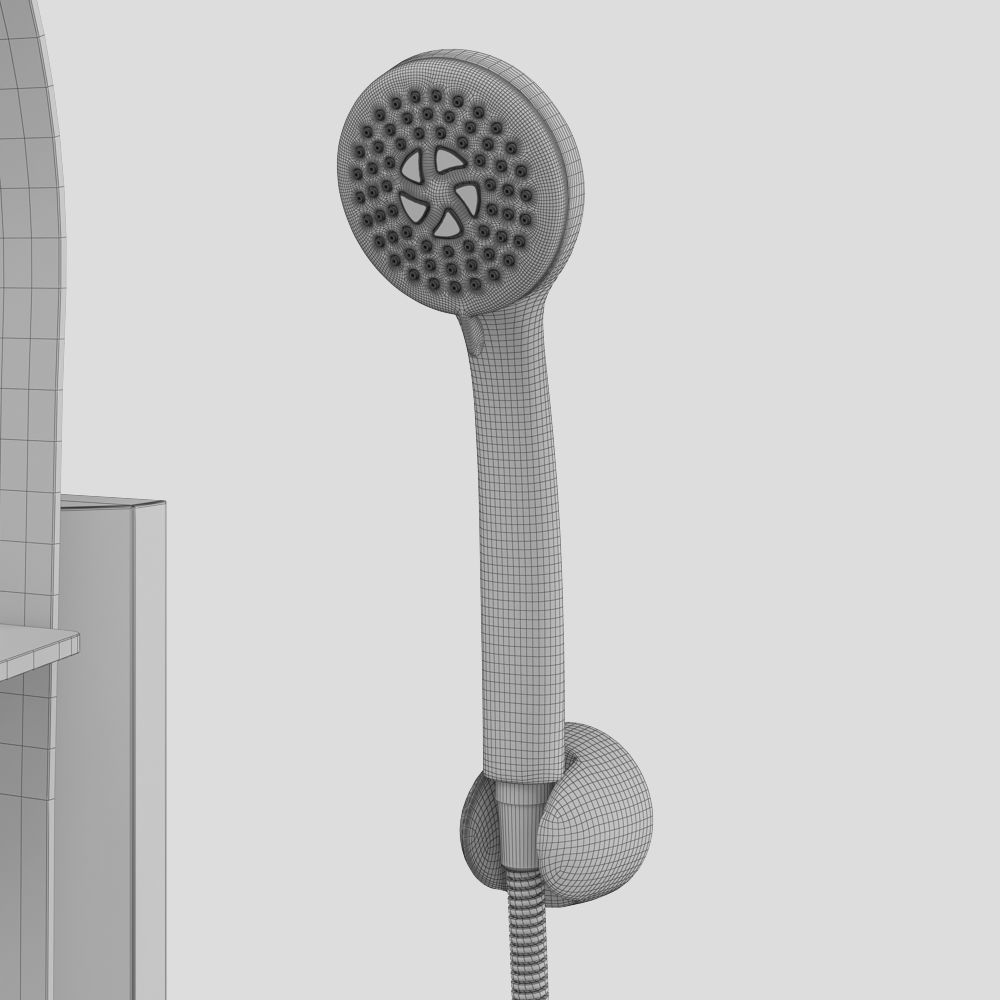 Hydromassage panels Ravak set 21 3D model_16