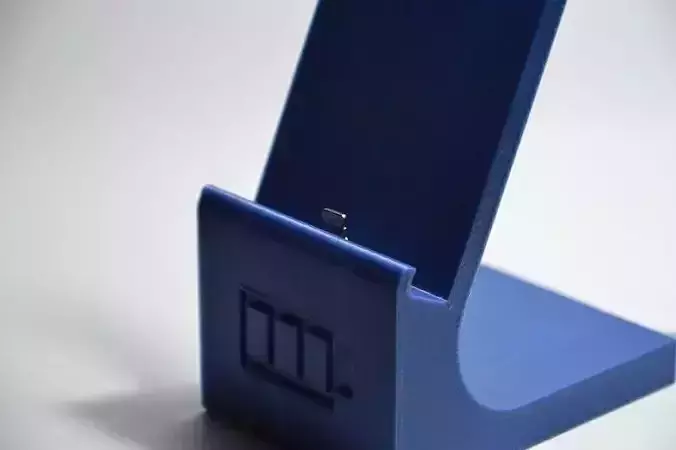 iPhone and iPad docking station with charge hole 3D print model