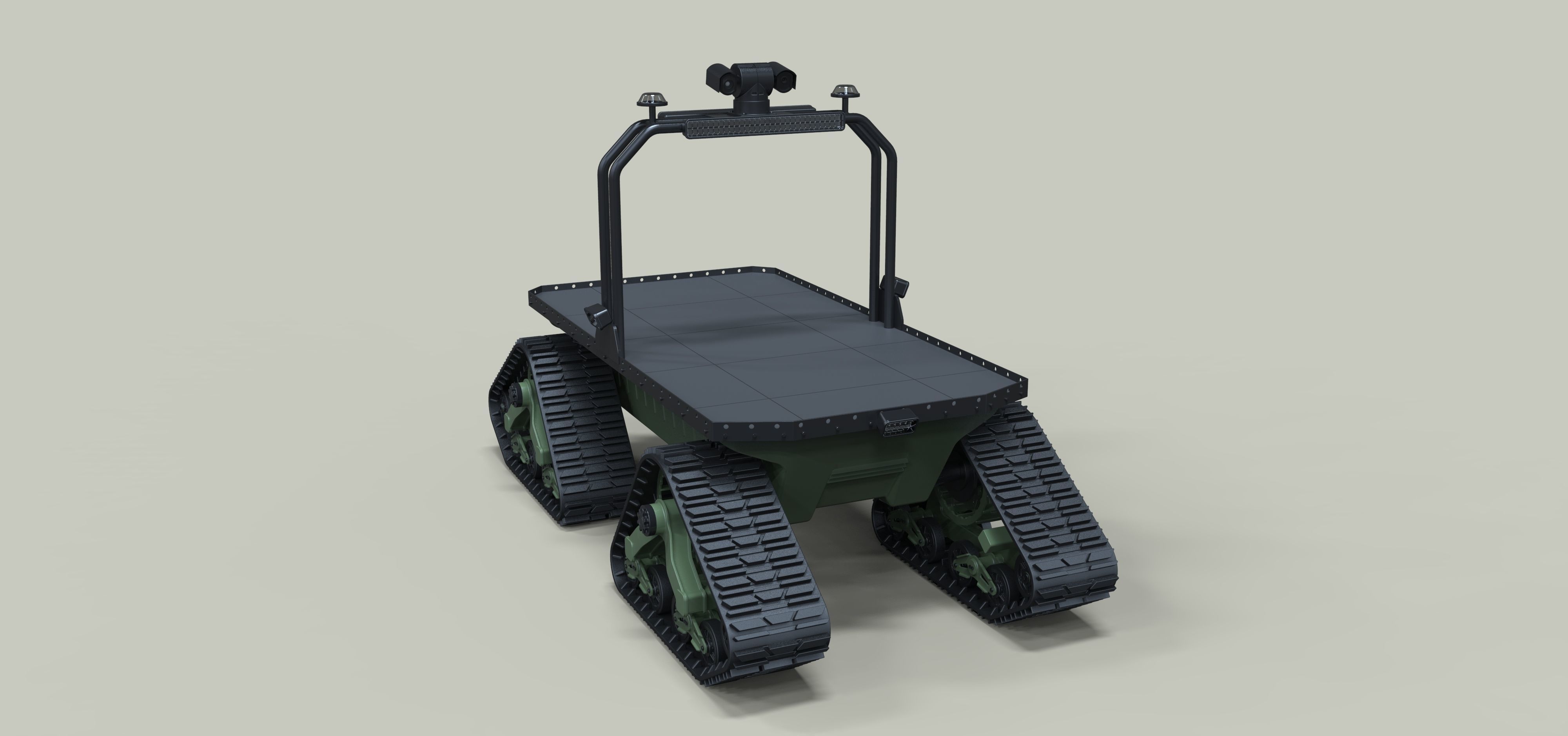 Tracked cargo robot 3D model_2