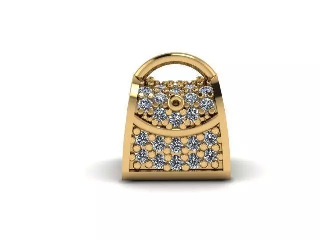 hand bag charm ball 3D print model_0