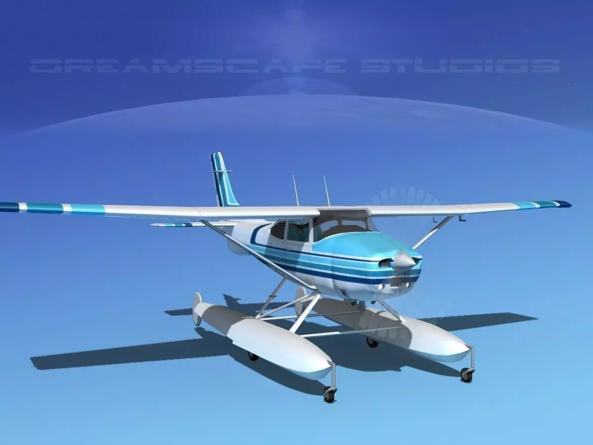 Cessna 182 Skylane Seaplane V10 3D model