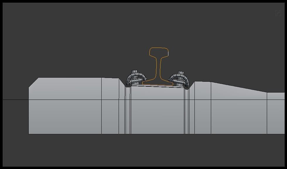 Rail track 3D model_6